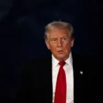 US President Donald Trump arrives at the White House in Washington, D.C., U.S.
