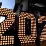 The numerals '2025’ arrive for the Times Square New Year's Eve 2025 celebrations in New York City, New York, US.