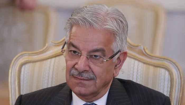 Khawaja Asif attends a meeting with his Russian counterpart Sergei Lavrov in Moscow, Russia,