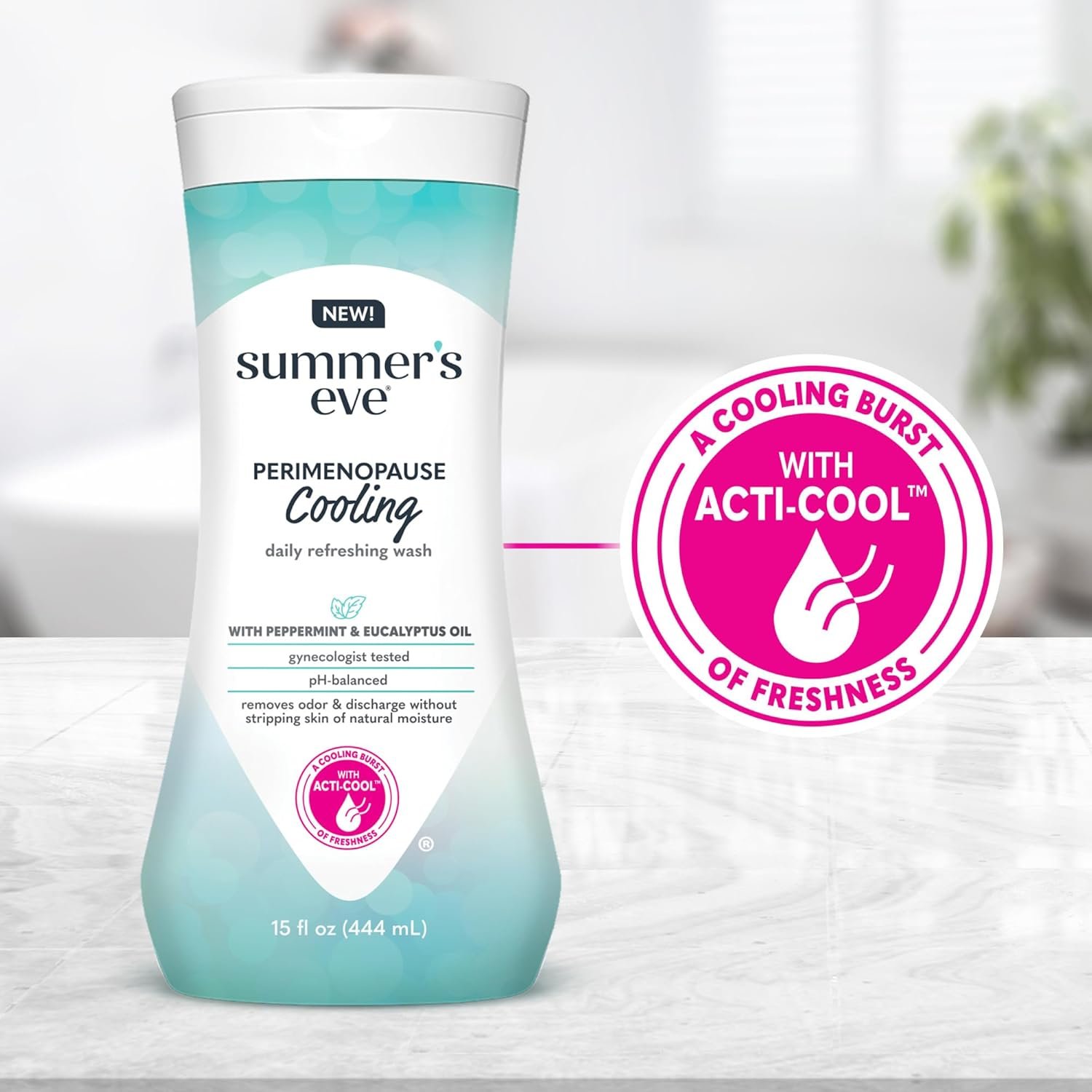 Summer's Eve, Perimenopause Cooling Wash, Removes Odor, pH balanced Feminine Wash, 15 Fl Oz - Image 6