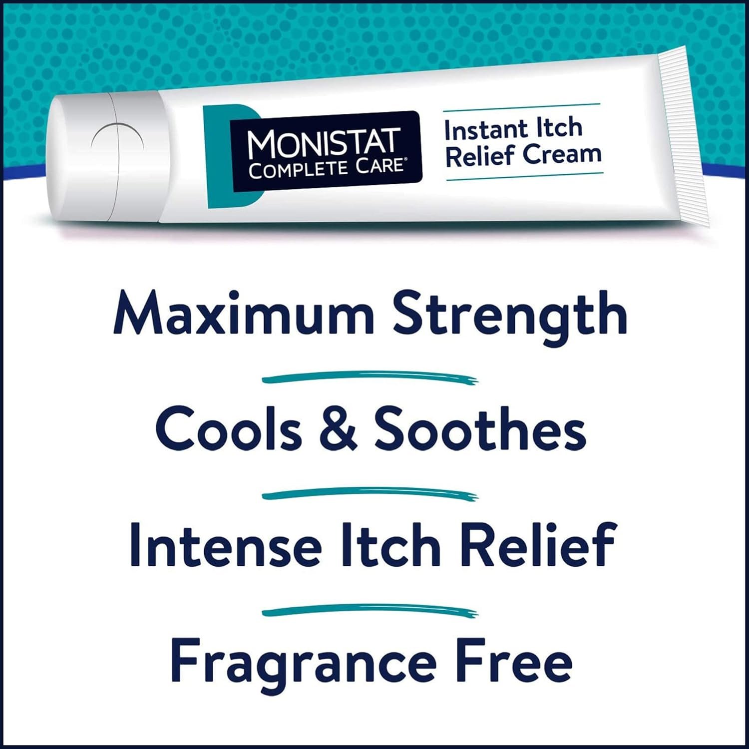 Monistat Instant Itch Relief Cream for Women, Maximum Strength Feminine Itch Care, 1 oz, 2 Pack - Image 6