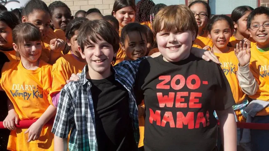 Zachary Gordon (left) and Robert Capron starred in 2010's Diary of a Wimpy Kid, based on the best-selling books.