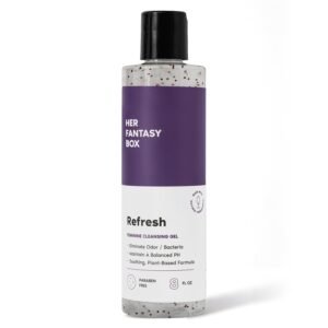 Her Fantasy Box | Refresh pH Balancing Shower Gel - Natural Feminine Hygiene Solution for Gentle Cleansing, Odor Control, and Skin Nourishment - pH-Balanced Formula for All Skin Types (8 oz)