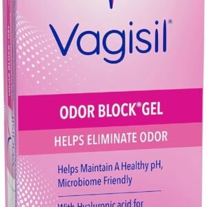 Vagisil Odor Block Gel with Hyaluronic Acid for Vaginal Health, Gynecologist Tested, Hypoallergenic, 1.05 Oz (Pack of 1)