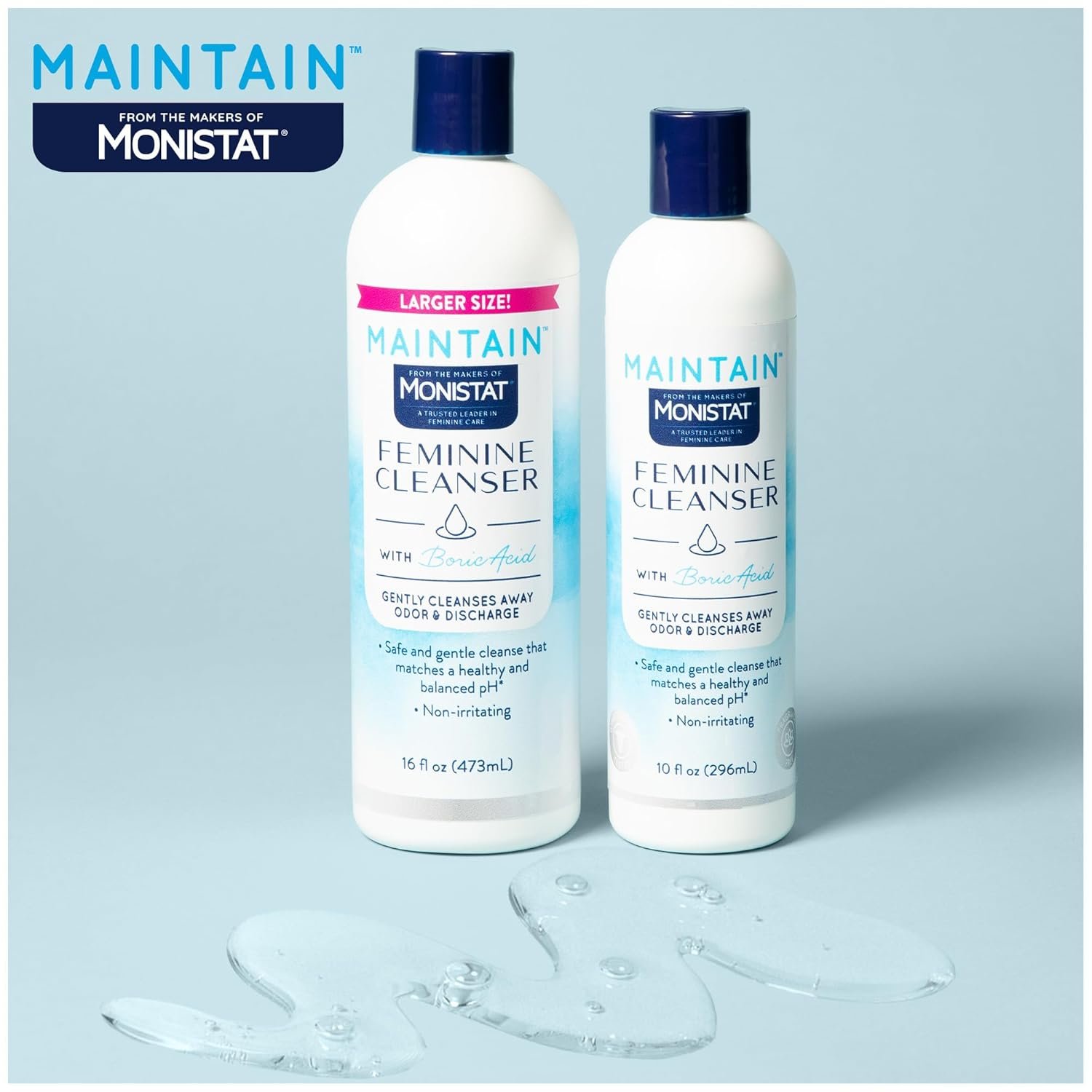 Monistat Boric Acid Feminine Wash, Fragrance-Free Intimate Wash for Women with Gentle pH-Balanced Formula, 10 Fl Oz - Image 4