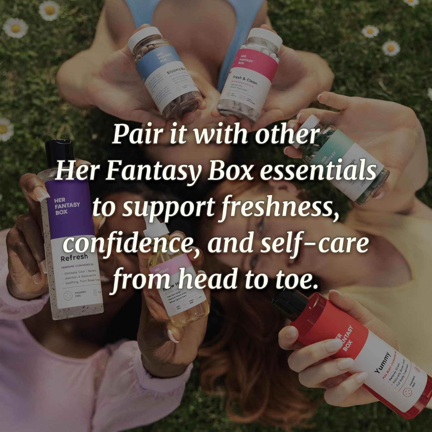 Her Fantasy Box | Refresh pH Balancing Shower Gel - Natural Feminine Hygiene Solution for Gentle Cleansing, Odor Control, and Skin Nourishment - pH-Balanced Formula for All Skin Types (8 oz) - Image 3