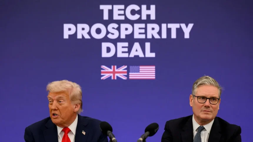 US UK tech deal talks have stalled amid wider trade disputes, though major AI investments and long term cooperation plans remain in place.