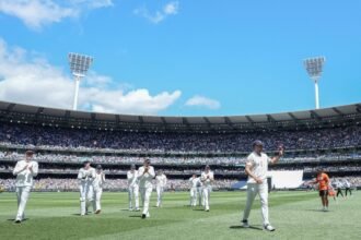 Michael Vaughan says the Melbourne pitch favored bowlers as 20 wickets fell on day one, leaving batters struggling and fans entertained.