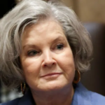 White House Chief of Staff Susie Wiles during a public appearance as she responds to a Vanity Fair article about the Trump administration.