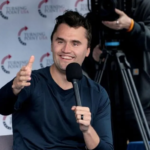 Father-of-two Charlie Kirk built Turning Point USA, a campus conservative group.