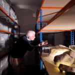 Dr Jeremy Lockwood meticulously trawls through the archives on the Isle of Wight studying thousands of fragments of dinosaur bones