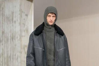 Jeanne Friot presenting her first Paris menswear collection on the runway