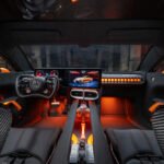 Mercedes Benz vehicles arrive outside Paris Fashion Week venues as the official mobility partner