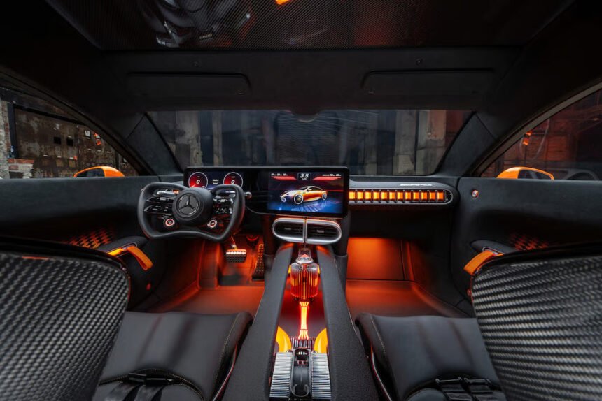 Mercedes Benz vehicles arrive outside Paris Fashion Week venues as the official mobility partner