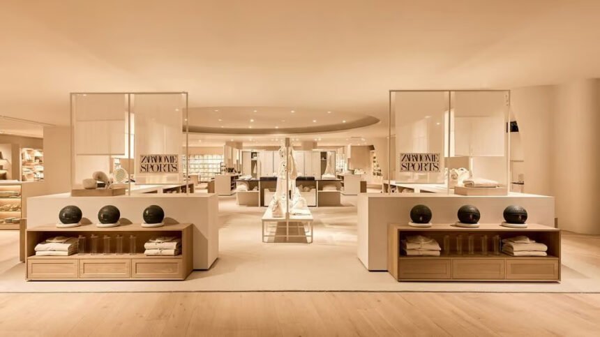 Zara models wearing different outfits generated with AI technology during a fashion photoshoot