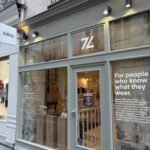 Zeta smart shoes Saudade collection on display at Paris Marais pop-up, eco-friendly footwear made in Portugal
