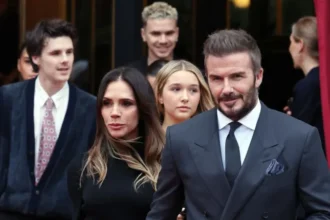 Beckhams seen together in Paris after Brooklyn row