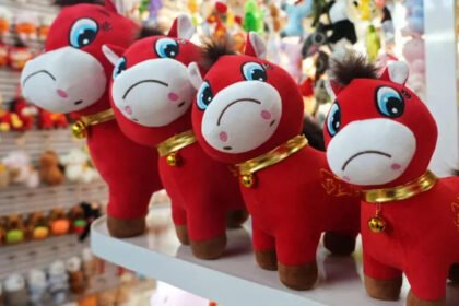 Crying horse toys go viral in China ahead of Lunar New Year
