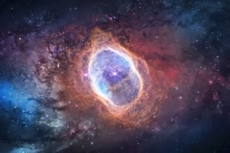 UK astronomers uncover a massive iron bar hidden inside the Ring Nebula, revealing new clues about how dying stars shape nebulae.