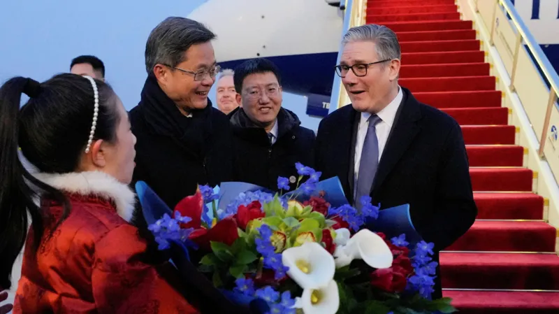 Keir Starmer Arrives in China to Boost UK Trade Amid Security Concerns