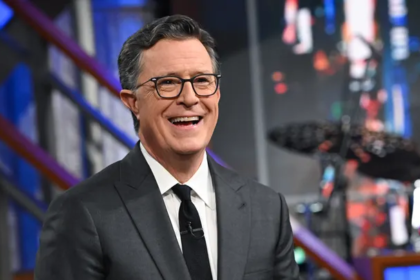 Stephen Colbert speaking on The Late Show warning about the Trump administration’s ‘obey or die’ policy after the Minneapolis ICE shooting