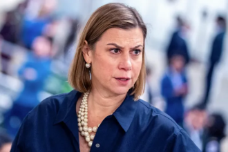 Senator Elissa Slotkin speaking during a Senate hearing