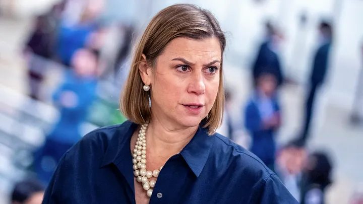 Senator Elissa Slotkin speaking during a Senate hearing