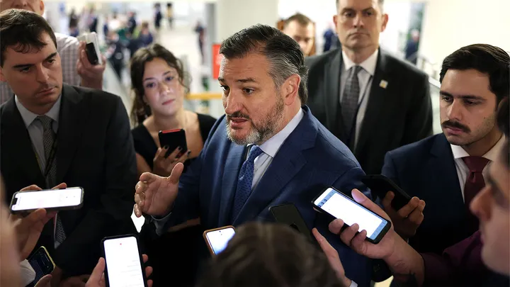 Speaker Mike Johnson speaking to reporters about backing judicial impeachments for judges blocking Trump policies