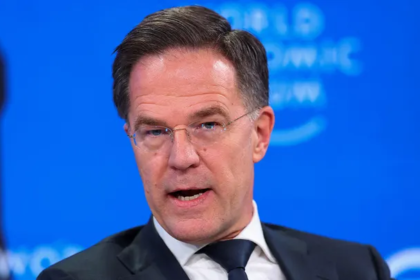 European leaders listen during a NATO discussion following President Trump’s warning about defense spending