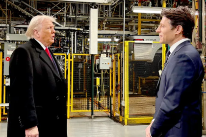 Donald Trump speaking with Tony Dokoupil during News interview