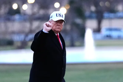 President Donald Trump during his second term as approval ratings highlight political division