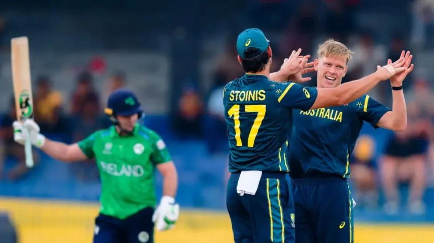 Australia Crush Ireland, Leaving Them on Brink of T20 World Cup Exit