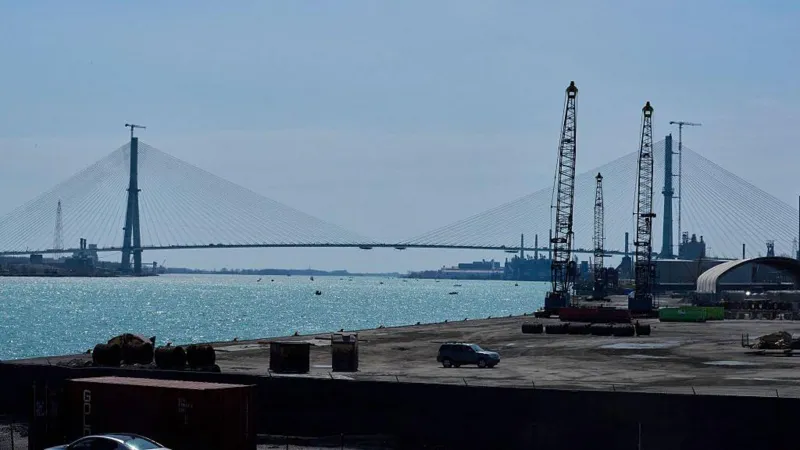 Former President Trump threatens to block the opening of the US-Canada Gordie Howe Bridge, citing US ownership and economic benefits.