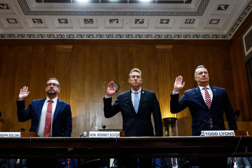 CBP Commissioner Rodney Scott testifying before lawmakers about the Alex Pretti shooting