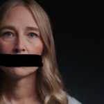 Jeffrey Epstein survivors holding photos in advocacy video