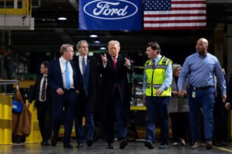 Ford worker shouts at Donald Trump during Dearborn plant visit while UAW confirms no discipline
