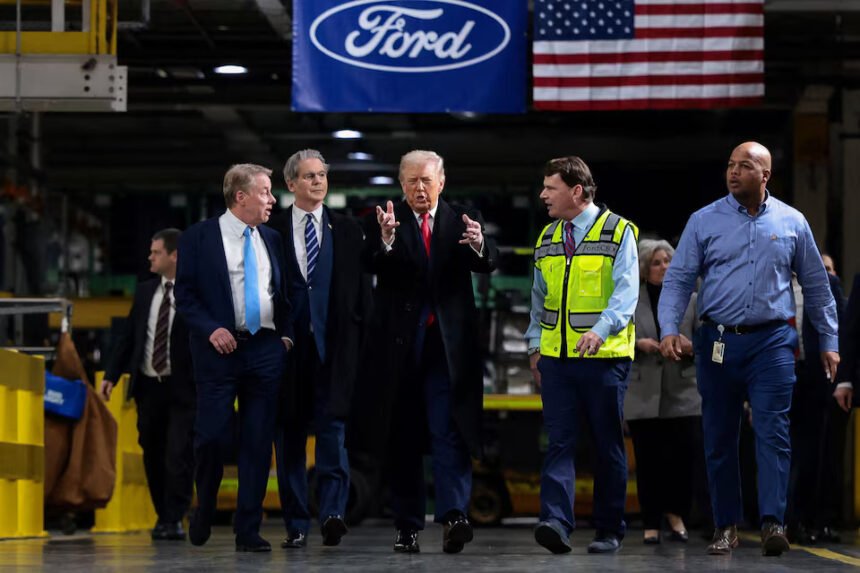 Ford worker shouts at Donald Trump during Dearborn plant visit while UAW confirms no discipline