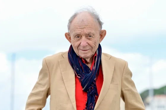 Frederick Wiseman speaking at a film festival event during his documentary career