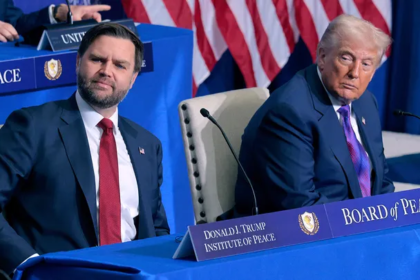 Vice President JD Vance speaking about Iran tensions and US Middle East policy