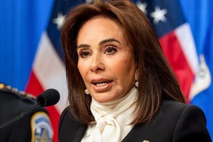 Jeanine Pirro speaks after backlash over her gun warning in Washington, D.C.