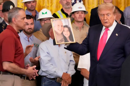 Jennifer Bos speaks about meeting Donald Trump after her daughter’s death in Illinois