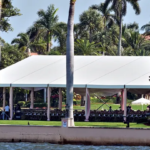 Law enforcement officers outside Mar-a-Lago after overnight security breach