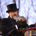 Punxsutawney Phil sees his shadow and predicts six more weeks of winter in Pennsylvania