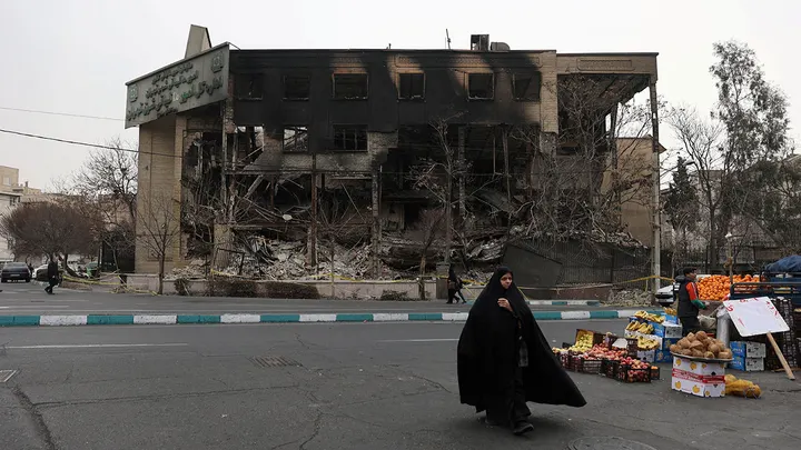 Reza Pahlavi speaking during interview about Iran protests and appeal to Trump