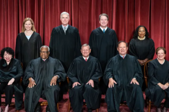 Donald Trump speaking about birthright citizenship and Supreme Court review