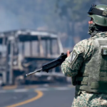 President Donald Trump speaking about cartel enforcement and regional security policy