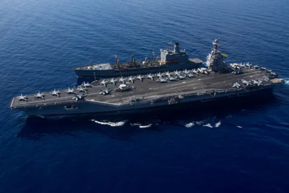 President Donald Trump speaking about Iran policy at the White House