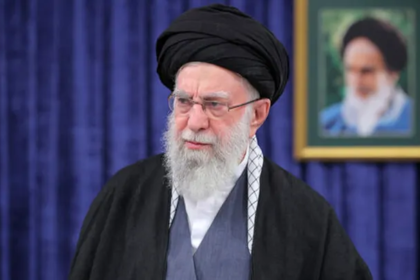 President Donald Trump speaking about Iran nuclear negotiations during the State of the Union address