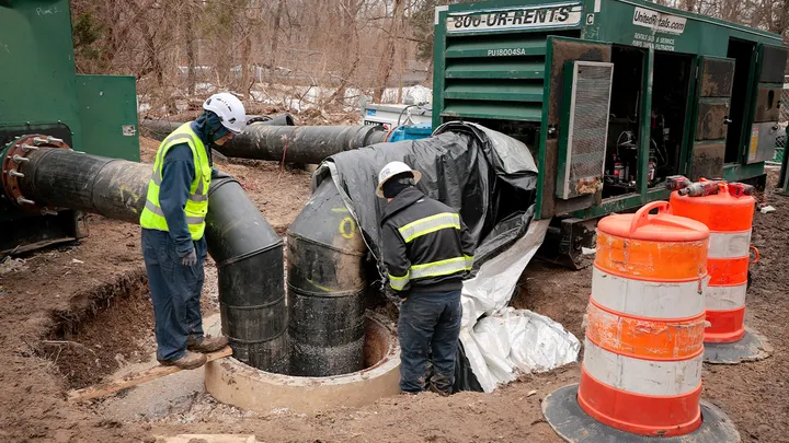 Donald Trump addressing Potomac River sewage spill dispute
