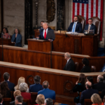President Donald Trump speaking during State of the Union address about border security